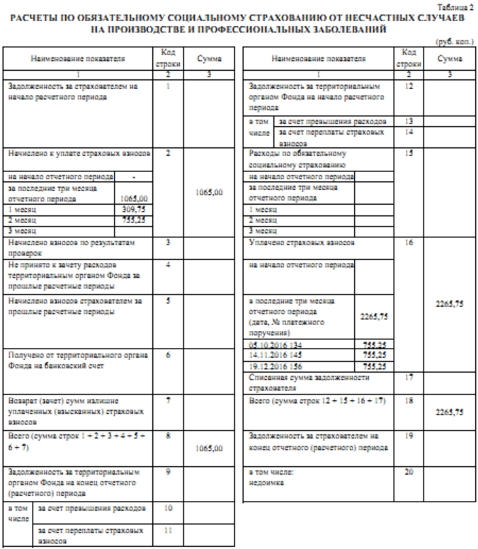 отчет промежуточный в фсс таблица 1 отчет промежуточный в фсс таблица 2